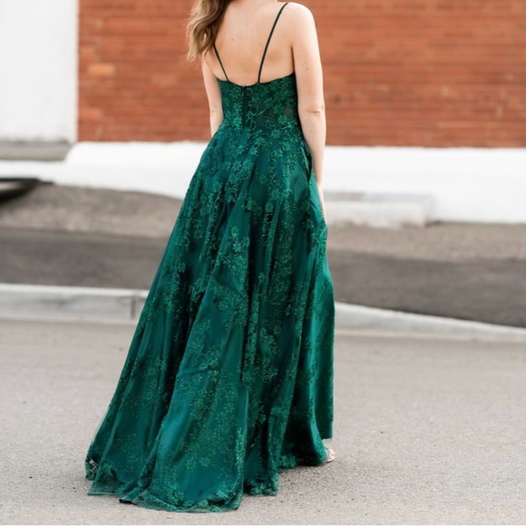 Monsini 2023 Collection Emerald Gown - Picture 3 of 11